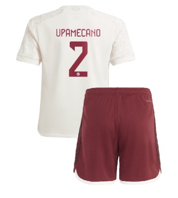 Bayern Munich Dayot Upamecano #2 Replica Third Stadium Kit for Kids 2023-24 Short Sleeve (+ pants)